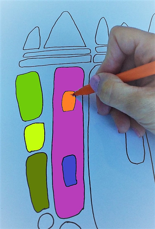 "New Beginning" Abstract Coloring Pages - Focus On A New Beginning