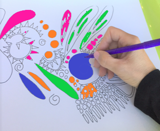 "The Real You" Abstract Coloring Pages - Focus On Yourself & Develop Identity