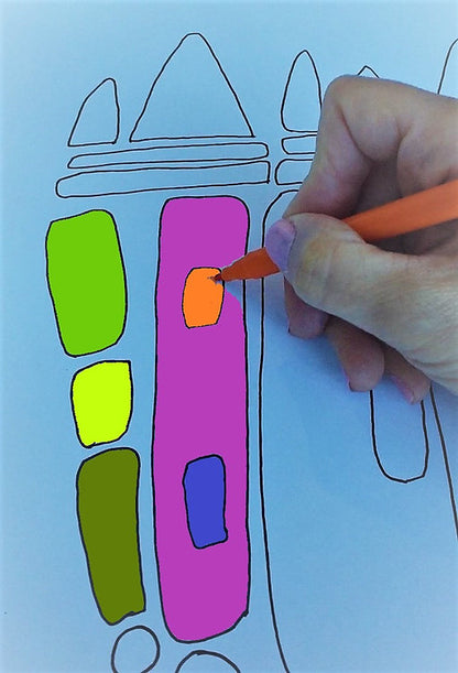 "New Beginning" Abstract Coloring Pages - Focus On A New Beginning