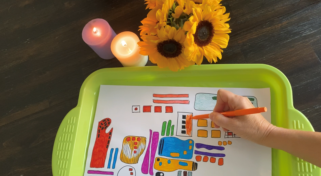 Abstract Designs Coloring Set