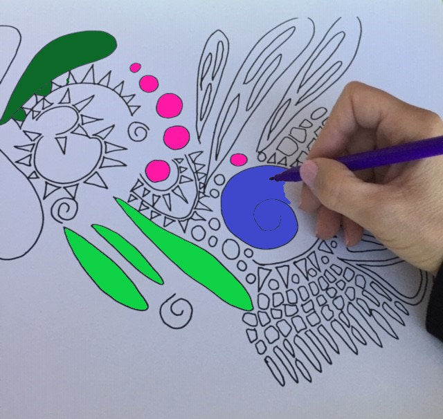 "COVID" Abstract Coloring Pages - Release Fear Of Illness